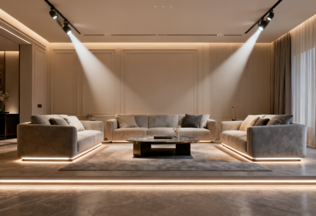 como iluminar un salon correctamente