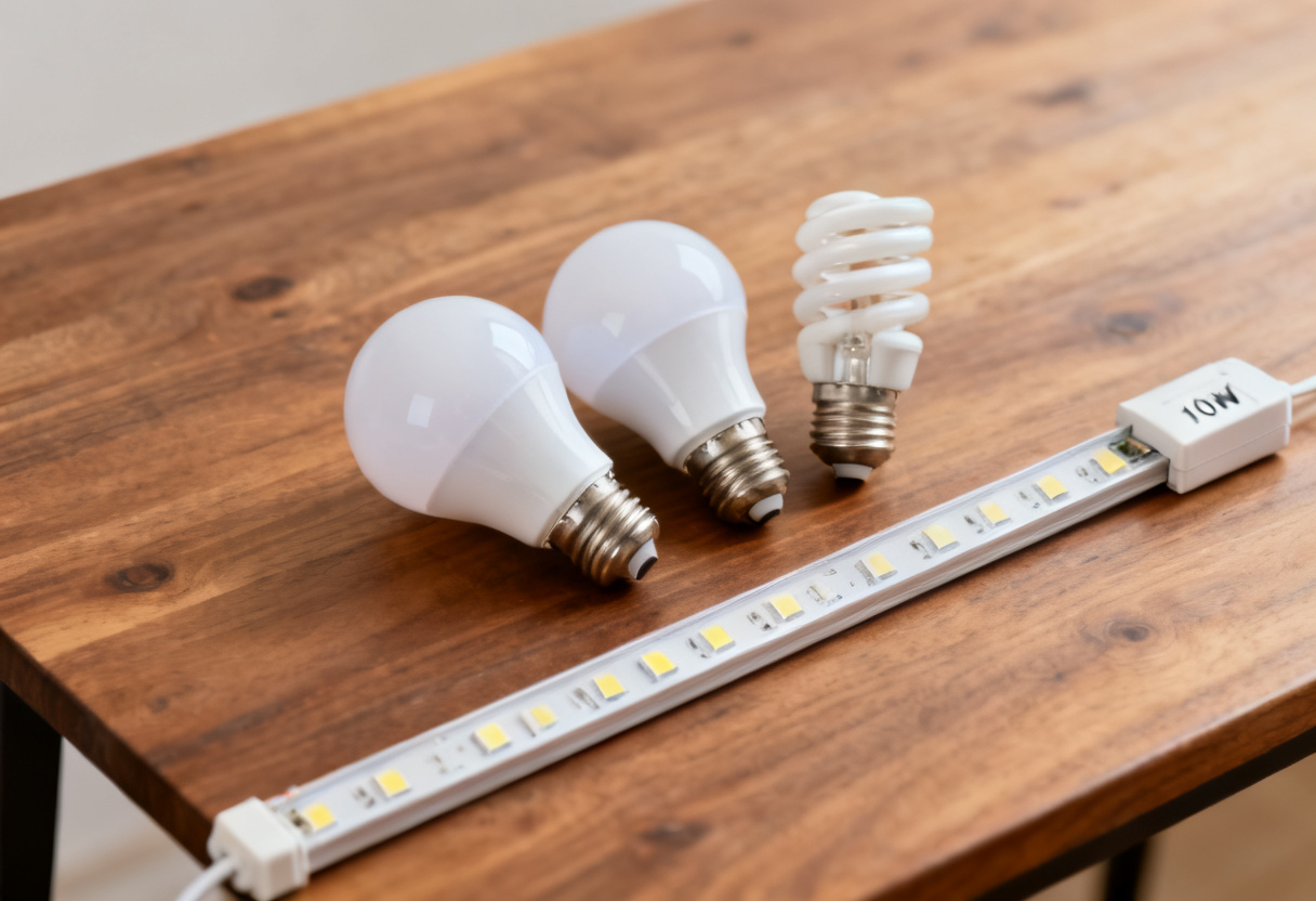 consumo de bombillas led