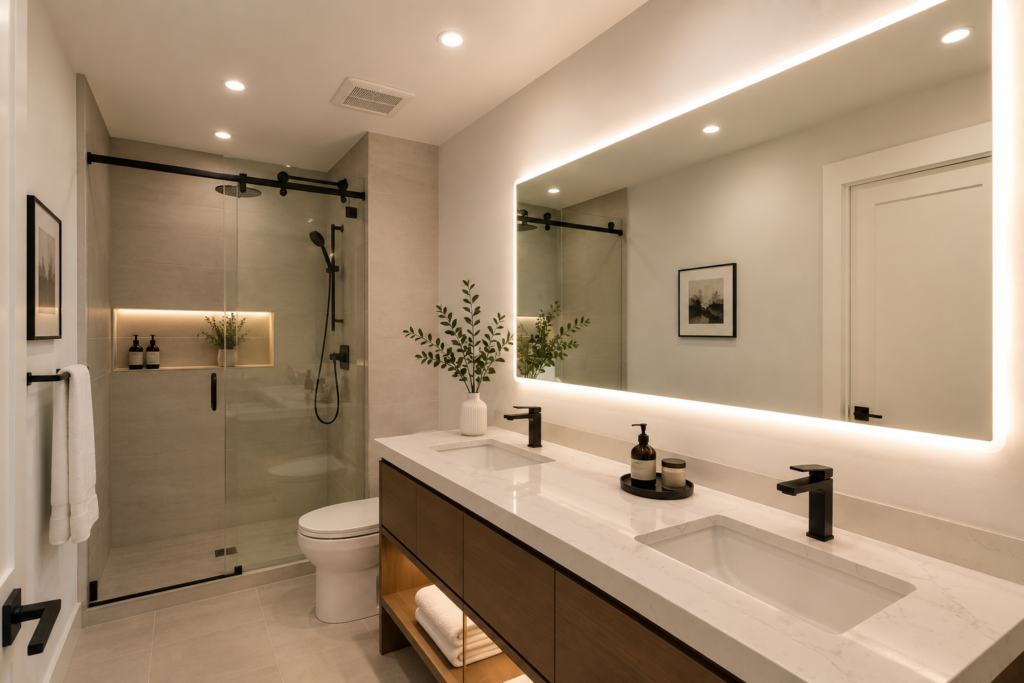 iluminación LED para baño