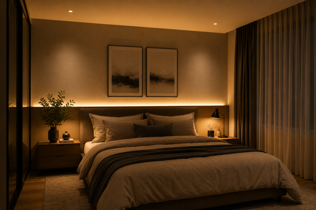 iluminación LED para dormitorio