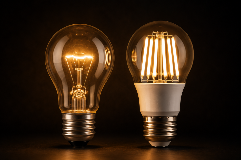 LED vs incandescente