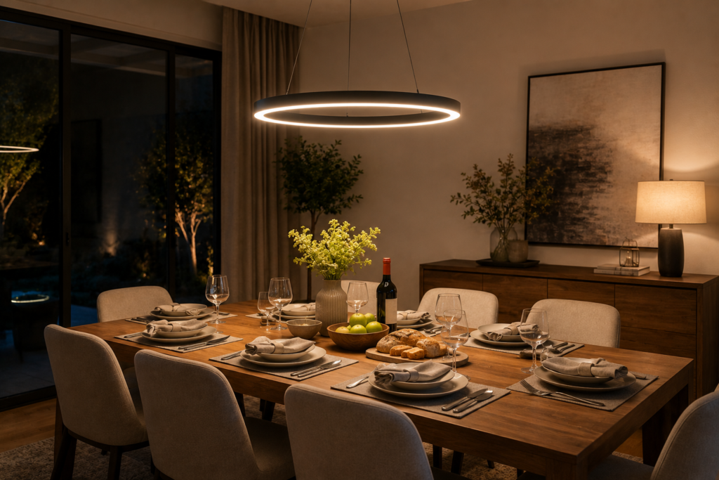 iluminación LED para comedor
