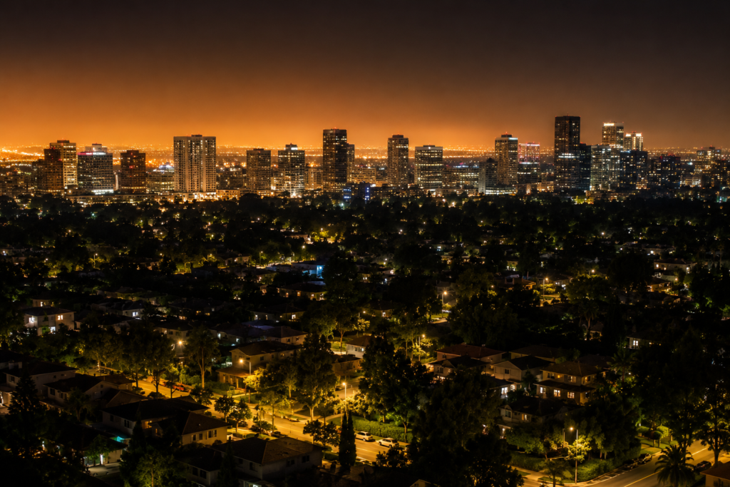 contaminación lumínica y LED