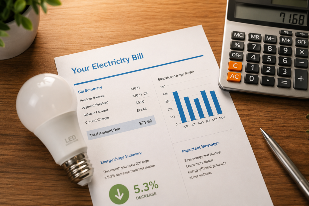 cómo ahorrar en la factura de la luz con LED