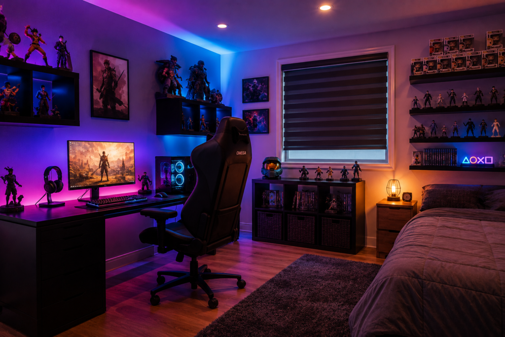 iluminación LED para habitación juvenil